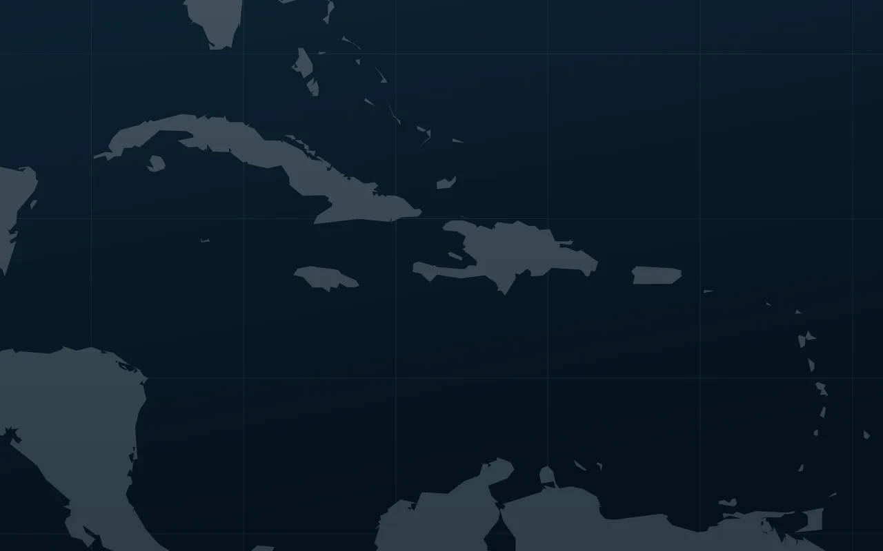 Map of Caribbean
